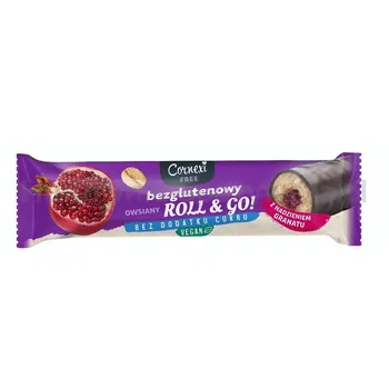 Owsiany Roll&Go granat, bez glutenu 30g