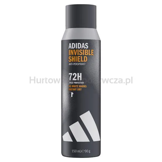 Adidas Antyperspirant W Kulce Dla Mężczyzn Invisible Shield Bez Żółtych Plam I Białych Śladów, 150 Ml