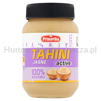 Tahini Jasne Active (Pasta Sezamowa) Bezglutenowe 460 G - Primavika [BIO]