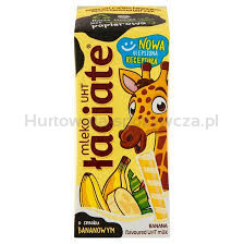 Łaciate Mleko UHT Smakowe Bananowe 200Ml