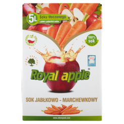 Sok Royal Apple Jabłkowo - Marchewkowy 5L