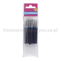 Donau Wkład do długopisu automatycznego żel. z wodoodpornym tuszem 0,5mm, 10szt., niebieski  - 2