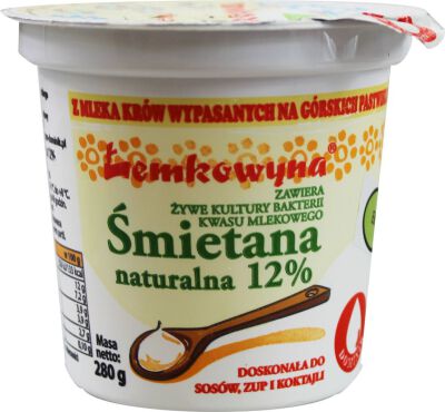 Śmietana 12 % Bio 280 G - Łemkowyna [BIO]