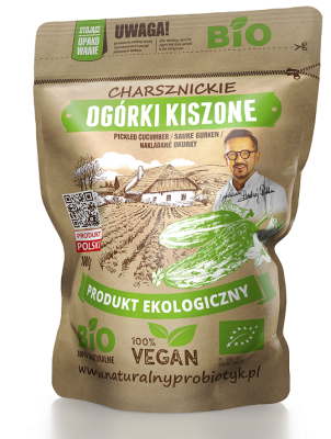 Ogórki Kiszone Bio 1000 G (500 G) - Charsznickie Pola Natury [BIO]