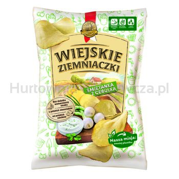 Wiejskie Ziemniaczki Śmietana Z Cebulką 130G