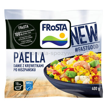 Frosta Paella Danie Z Krewetkami Po Hiszpańsku. 400G