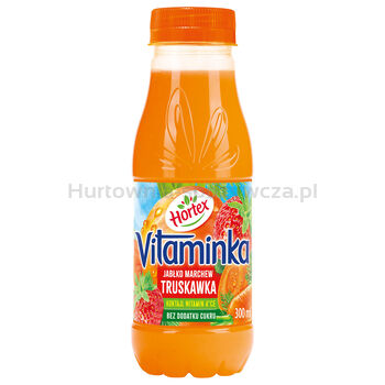 Hortex Vitaminka Truskawka Marchewka Jabłko Sok Butelka Apet 300Ml