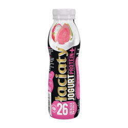 Jogurt Łaciaty guawa smoczy owoc z wysoką zawartością białka w butelce typu PET 360g