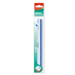 Linijka Plastikowa Keyroad, 20 Cm, Zawieszka, Transparentna