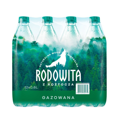 Woda Rodowita Gazowana 0,6L x 12 szt.