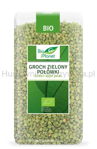 Groch Zielony Połówki Bio 500 G - Bio Planet [BIO]