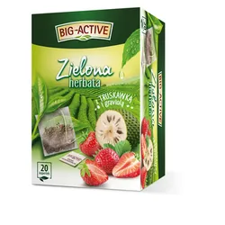 Big Active Herbata Zielona Z Truskawką I Graviolą (20Torebek X 1,5G)