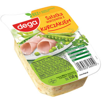 Dega Sałatka warzywna z kurczakiem 150 g