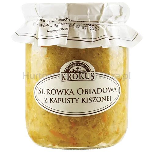 Surówka Obiadowa Z Kapusty Kiszonej 500 G - Krokus [BIO]