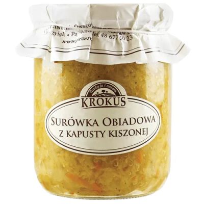 Surówka Obiadowa Z Kapusty Kiszonej 500 G - Krokus [BIO]