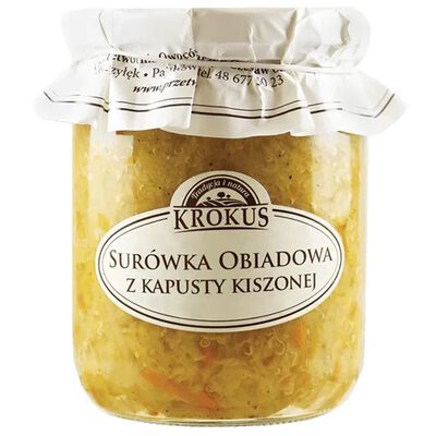 Surówka Obiadowa Z Kapusty Kiszonej 500 G - Krokus [BIO]