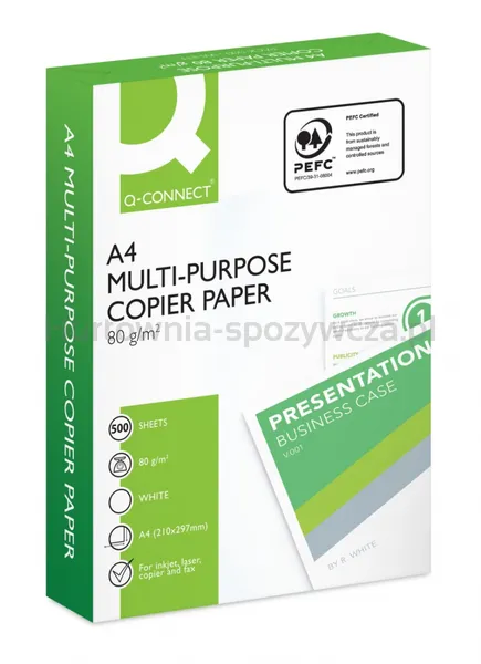 Papier ksero Q-CONNECT, A4, klasa B, 161CIE, 500ark.