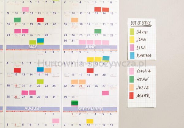 Post-It Zakładki indeksujące (680-8), PP, 25,4x43,2mm, 50 kart., purpurowe  - 4