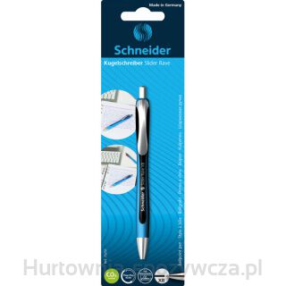 Długopis Automatyczny Schneider Slider Rave, Xb, 1Szt., Blister, Czarny