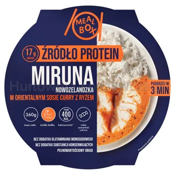 Meal Box Miruna nowozelandzka w orientalnym sosie curry z ryżem 360g