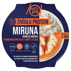Meal Box Miruna nowozelandzka w orientalnym sosie curry z ryżem 360g