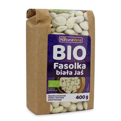 Fasolka Biała Jaś Bio 400 G - Naturavena [BIO]