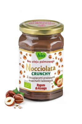 Krem Z Orzechów Laskowych I Kakao Crunchy Bezglutenowy Bio 250 G - Rigoni Di Asiago (Nocciolata) [BIO]