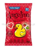 Chrupki kukurydziane ANGELINA truskawka i jabłko od 10 miesiąca BEZGL. BIO 30 g