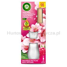 Air Wick Patyczki Zapachowe Kwiat Wiśni I Soczyste Maliny 42 Ml
