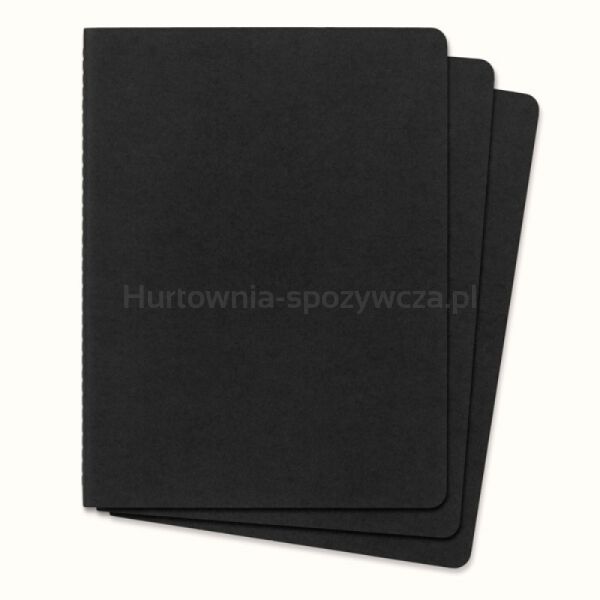 Zestaw 3 Zeszytów MOLESKINE Cahier Journals XL (19x25cm) w kropki, 120 stron, czarny - 3