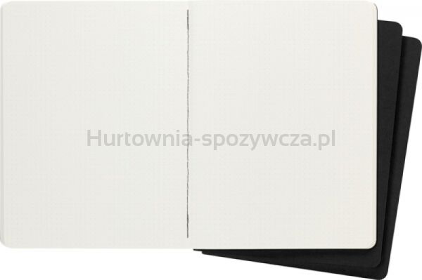 Zestaw 3 Zeszytów MOLESKINE Cahier Journals XL (19x25cm) w kropki, 120 stron, czarny - 4