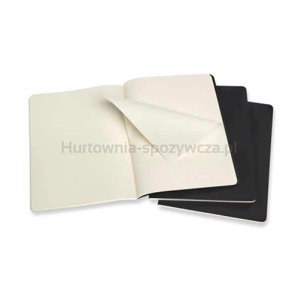 Zestaw 3 Zeszytów MOLESKINE Cahier Journals XL (19x25cm) w kropki, 120 stron, czarny - 5