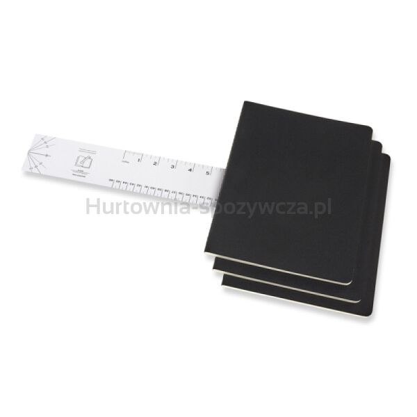 Zestaw 3 Zeszytów MOLESKINE Cahier Journals XL (19x25cm) w kropki, 120 stron, czarny - 7
