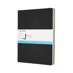 Zestaw 3 Zeszytów Moleskine Cahier Journals Xl (19X25Cm) W Kropki, 120 Stron, Czarny