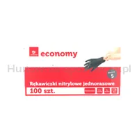 Transgourmet Economy Rękawiczki nitrylowe czarne rozmiar S 100szt.