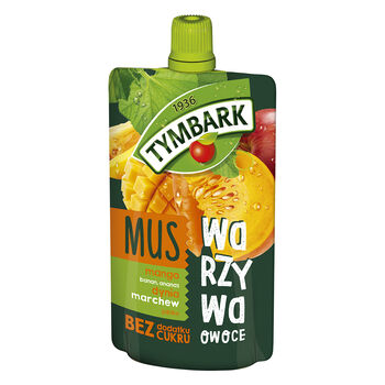 Tymbark Mus Mango Banan Ananas Dynia Marchew Jabłko 100 G