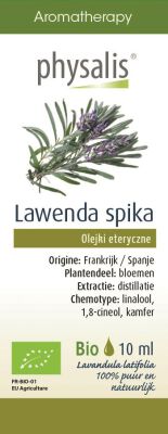 Olejek Eteryczny Lawenda Szerokolistna Bio 10 Ml - Physalis [BIO]