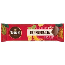 Wawel Miniczekolada Funkcjonalna Regeneracja - Gorzka 64% Cocoa Z Żeń-Szeniem I Witaminami 20G