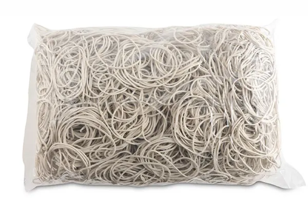 Office Products Gumki Recepturki Średnica 50Mm, 1,5X1,5Mm, 60% Kauczuku, 1000G, Zgrzewka, Białe 