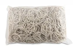 Office Products Gumki Recepturki Średnica 50Mm, 1,5X1,5Mm, 60% Kauczuku, 1000G, Zgrzewka, Białe 