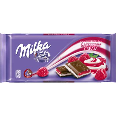 Milka Czekolada Raspberry Cream 100G