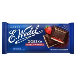 Wedel Czekolada Gorzka Truskawkowa 100G