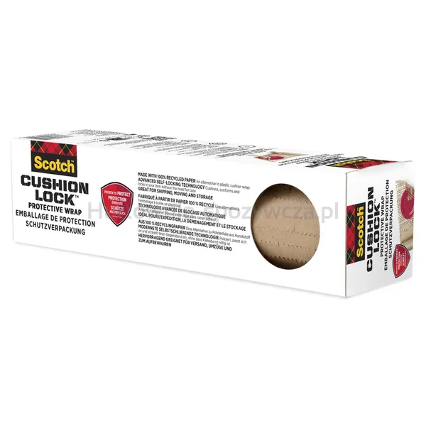 Owijka ochronna, SCOTCH®Cushion Lock, 304mm x 9,14m, 1 rol., brązowa