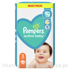 Pampers Active Baby Rozmiar 3, 66 Pieluszek, 6-10 Kg