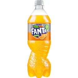 Fanta Zero cukru Napój gazowany o smaku pomarańczowym 850 ml (w tym +0,50 zł/szt. zwrotnej kaucji)