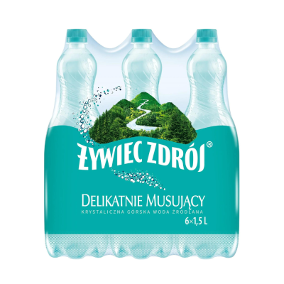 Woda Żywiec Zdrój Delikatnie Musujący 1,5 L x 6 szt.