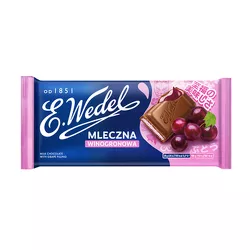 Wedel Czekolada mleczna winogronowa 100g
