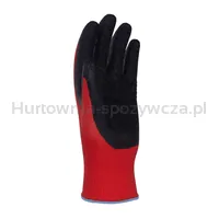 Rękawice DONAU SAFETY Super Latex, kat. II, rozm. 9, czerwone - 3