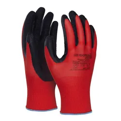 Rękawice Donau Safety Super Latex, Kat. Ii, Rozm. 9, Czerwone