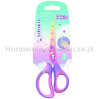 Nożyczki szkolne KEYROAD Pastel, ergonomiczne, 15,5cm, blister, mix kolorów - 2